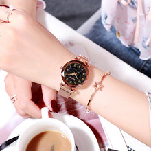 Load image into Gallery viewer, Magnetic Starry Sky Women Wrist Watch 2019 For Ladies Top Brand Luxury Watch Rose Gold relogio feminino Female Clock reloj mujer