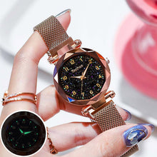 Load image into Gallery viewer, Magnetic Starry Sky Women Wrist Watch 2019 For Ladies Top Brand Luxury Watch Rose Gold relogio feminino Female Clock reloj mujer