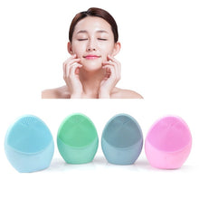 Load image into Gallery viewer, Mini Silicone Face Cleansing Brush Electric Face Cleanser Electric Facial Cleanser Cleansing Skin Deep Washing Massage Brush